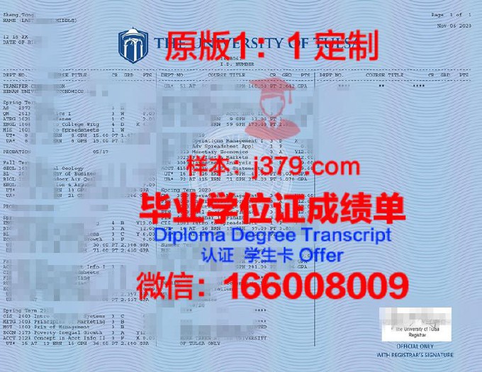 塔尔萨大学毕业证书图片大全(塔尔萨大学qs排名)